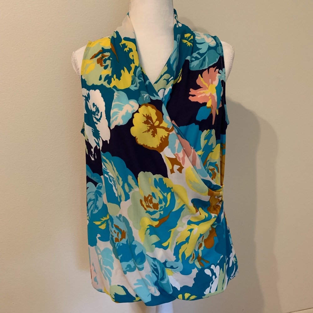 Cabi Blossom Wrap Blouse #741, Medium, EUC